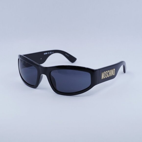 🕶️ New Moschino MOS164/S 0807 IR Sunglasses - Black Frame, Grey Lenses - Picture 4 of 10